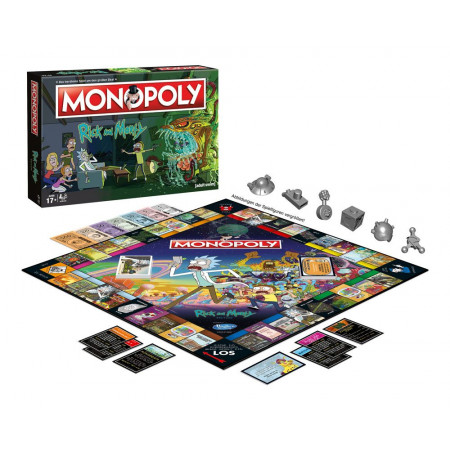 Rick and Morty stolná hra Monopoly *German Version*